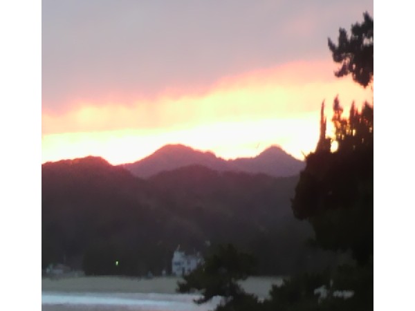 2月２１日の夕焼けです。